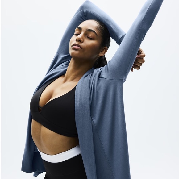 Athleta Pranayama Restore Open Cardigan Wrap Sweater - Picture 2 of 10